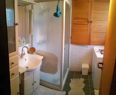 Ein Badezimmer in der Unterkunft Haus Tsavo
