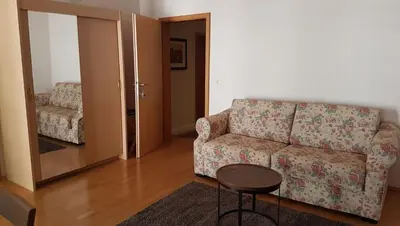Ein Sitzbereich in der Unterkunft Gästehaus Luise