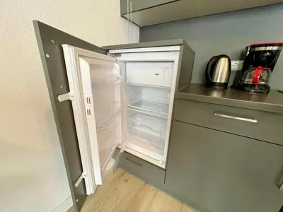 Küche/Küchenzeile in der Unterkunft Goldstadt Comfort Suite - City Apartment Schlössle