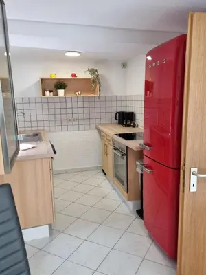 Küche/Küchenzeile in der Unterkunft Ferienwohnung Heppenheim an der Bergstraße WHG 1