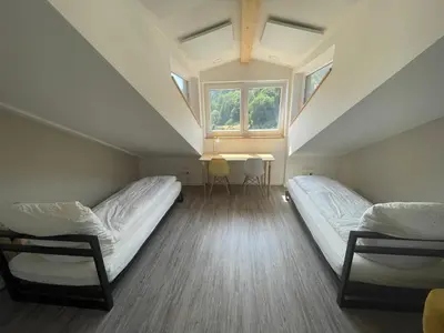 Ein Bett oder Betten in einem Zimmer der Unterkunft Smart Apartment Heidelberg