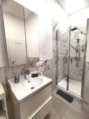 Ein Badezimmer in der Unterkunft Schöne Stadtwohnung Miltenberg Perle am Main