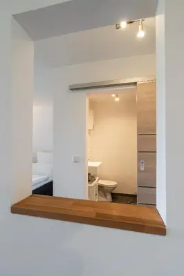 Ein Badezimmer in der Unterkunft 1-Zimmerapartment Am Hochwald