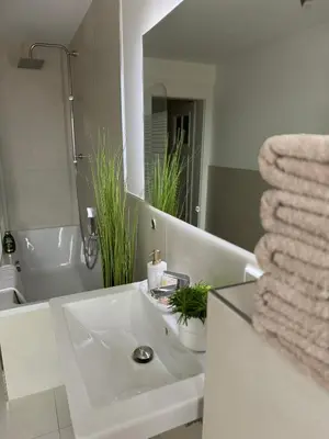 Ein Badezimmer in der Unterkunft Rheinblick-Oase Oppenheim