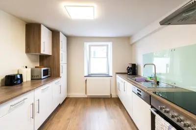 Küche/Küchenzeile in der Unterkunft Haus zu mieten im schönen Sulzheim Wörrstadt