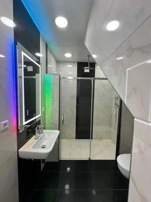 Ein Badezimmer in der Unterkunft Monteurwohnung