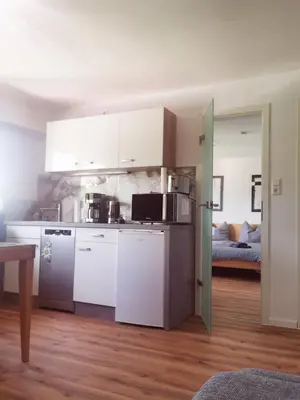 Küche/Küchenzeile in der Unterkunft Ferienwohnung Bergblick