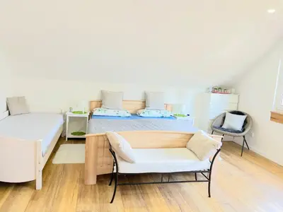 Ein Sitzbereich in der Unterkunft my HOME SWEET HOME