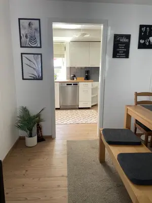 Küche/Küchenzeile in der Unterkunft Charmante Wohnung in Burgnähe