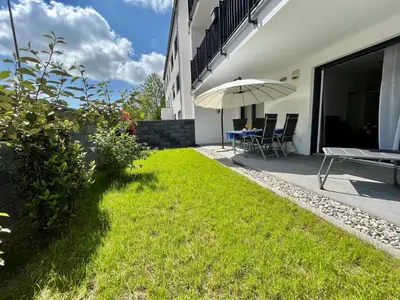 Ein Garten an der Unterkunft Ferienwohnung Hantmann