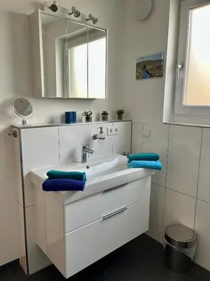 Ein Badezimmer in der Unterkunft Ferienwohnung Hantmann