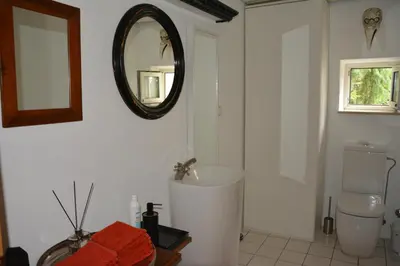 Ein Badezimmer in der Unterkunft Ferienhaus 1534
