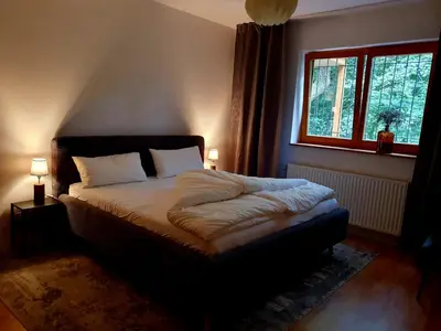 Ein Bett oder Betten in einem Zimmer der Unterkunft Ferienwohnung Lug