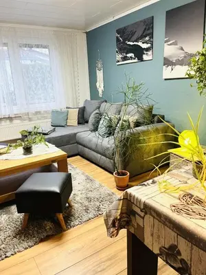 Ein Sitzbereich in der Unterkunft Appartments - Stromberg & Zabergäu
