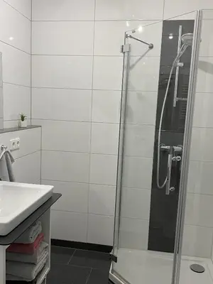Ein Badezimmer in der Unterkunft Ferienwohnung Bühler-Kurparkresidenz
