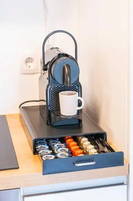 Küche/Küchenzeile in der Unterkunft C&S Living I Wohnung I Balkon I Küche I Stellplatz