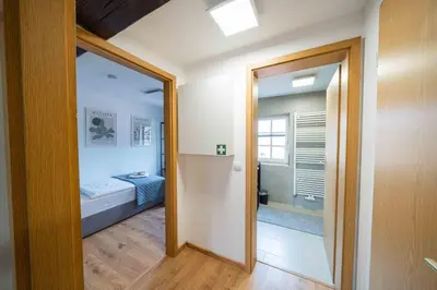 Ein Bett oder Betten in einem Zimmer der Unterkunft C&S Living I Wohnung I Balkon I Küche I Stellplatz