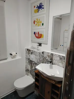 Ein Badezimmer in der Unterkunft Ferienwohnung Apartment Fewo Alojamiento Casa Demy