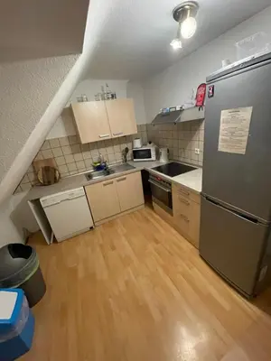 Küche/Küchenzeile in der Unterkunft Monteurwohnung Holländer