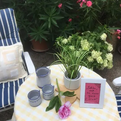 Ein Garten an der Unterkunft Ferienwohnung Helena