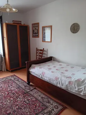 Ein Bett oder Betten in einem Zimmer der Unterkunft Unser Haus am Weinberg