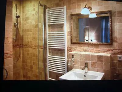 Ein Badezimmer in der Unterkunft Steinkopf