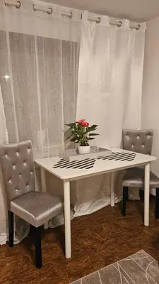 Ein Sitzbereich in der Unterkunft Ferienwohnung Bad Bergzabern