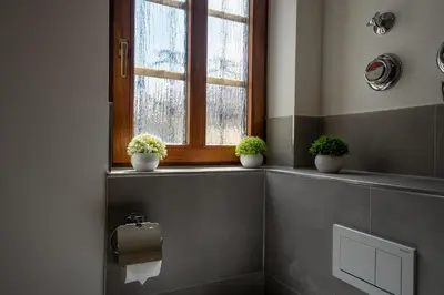 Ein Badezimmer in der Unterkunft Design-Fachwerk-Suite - Balkon-Parkplatz-Therme