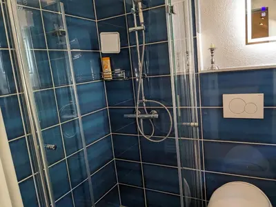 Ein Badezimmer in der Unterkunft Altes Häusle - Doppelzimmer Weinrebe