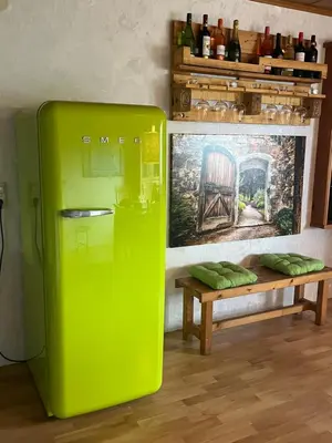 Küche/Küchenzeile in der Unterkunft Ferienwohnung Zum Drachenfels