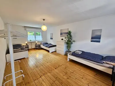 Ein Bett oder Betten in einem Zimmer der Unterkunft Beautiful apartment in Alzey