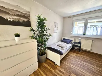 Ein Bett oder Betten in einem Zimmer der Unterkunft Beautiful apartment in Alzey