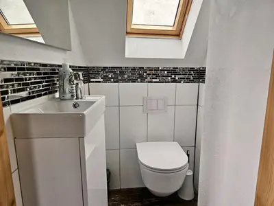 Ein Badezimmer in der Unterkunft Beautiful apartment in Alzey