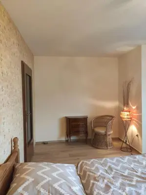 Ein Bett oder Betten in einem Zimmer der Unterkunft Großzügige Wohnung zum Wohlfühlen mit 116qm