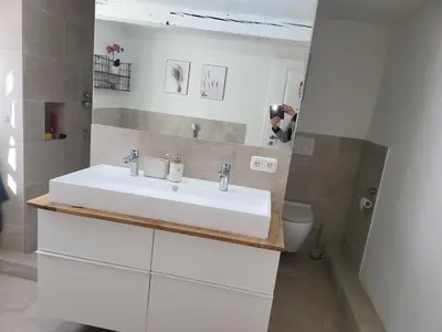 Ein Badezimmer in der Unterkunft Pension Kostera 1 OG