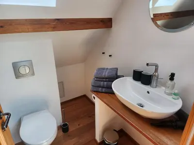 Ein Badezimmer in der Unterkunft Hotel Rhodter Adler