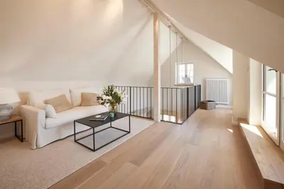 Ein Sitzbereich in der Unterkunft Deidesheimer Haus