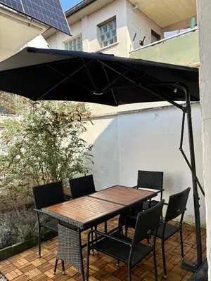 Ein Patio oder anderer Außenbereich in der Unterkunft SiYen two with 24h Check-in