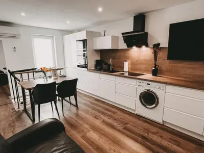 Küche/Küchenzeile in der Unterkunft Melem Apartments