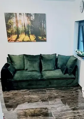 Ein Sitzbereich in der Unterkunft Einliegerwohnung NEU in Vaihingen Enz Horrheim
