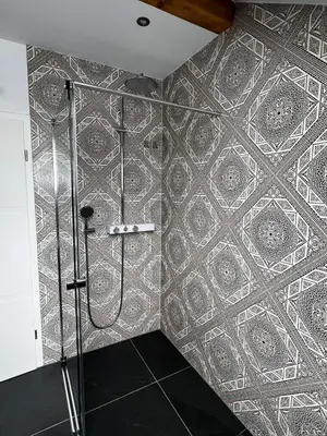 Ein Badezimmer in der Unterkunft Loft am Teufelsberg