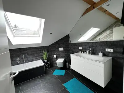 Ein Badezimmer in der Unterkunft Loft am Teufelsberg