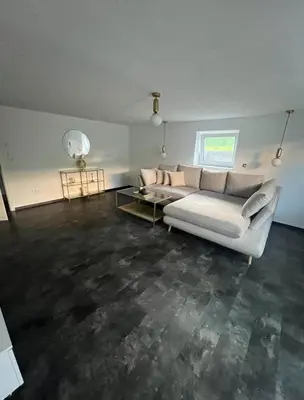 Ein Sitzbereich in der Unterkunft Gemütlich Wohnen Sinsheim 2
