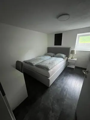 Ein Bett oder Betten in einem Zimmer der Unterkunft Gemütlich Wohnen Sinsheim 2
