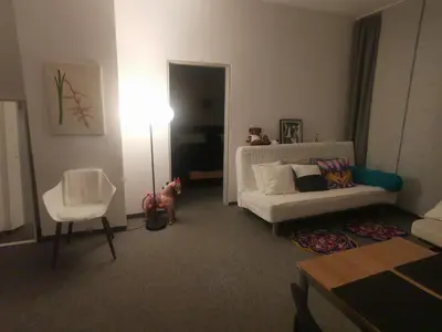 Ein Sitzbereich in der Unterkunft Stadtwohnung Miltenberg Perle am Main
