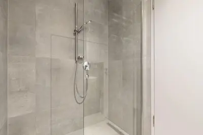 Ein Badezimmer in der Unterkunft LIVINGBOXX Karlsruhe - Messe I neuwertige Apartments mit Küche
