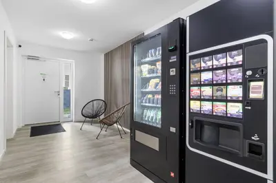 Grundriss der Unterkunft LIVINGBOXX Karlsruhe - Messe I neuwertige Apartments mit Küche