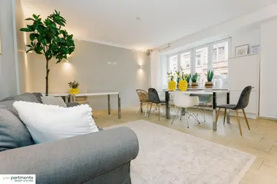 Ein Sitzbereich in der Unterkunft YOUPARTMENTS - zentrale Micro Apartments