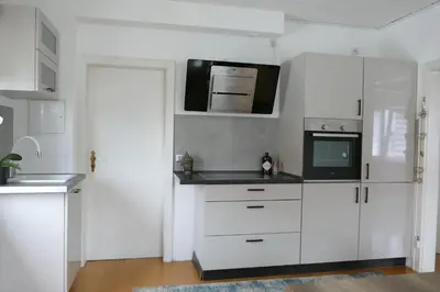 Küche/Küchenzeile in der Unterkunft Großzügige Monteurwohnung
