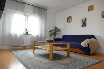 Ein Sitzbereich in der Unterkunft Großzügige Monteurwohnung